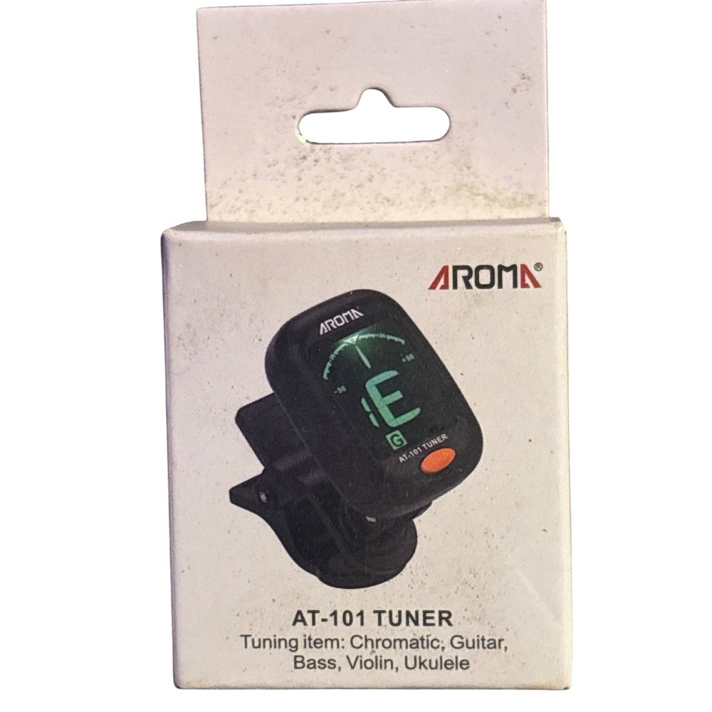 AROMA AT-101 Clip-On Digital Tuner Guitar Bass Violin Ukulele Chromatic